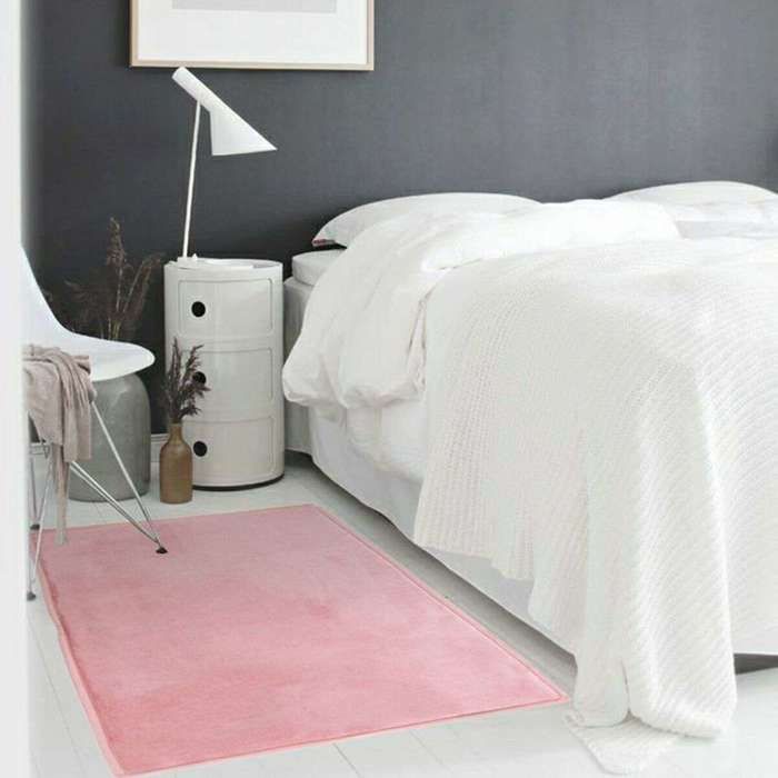Extra-soft Velvet-look Rug Pink 60x90