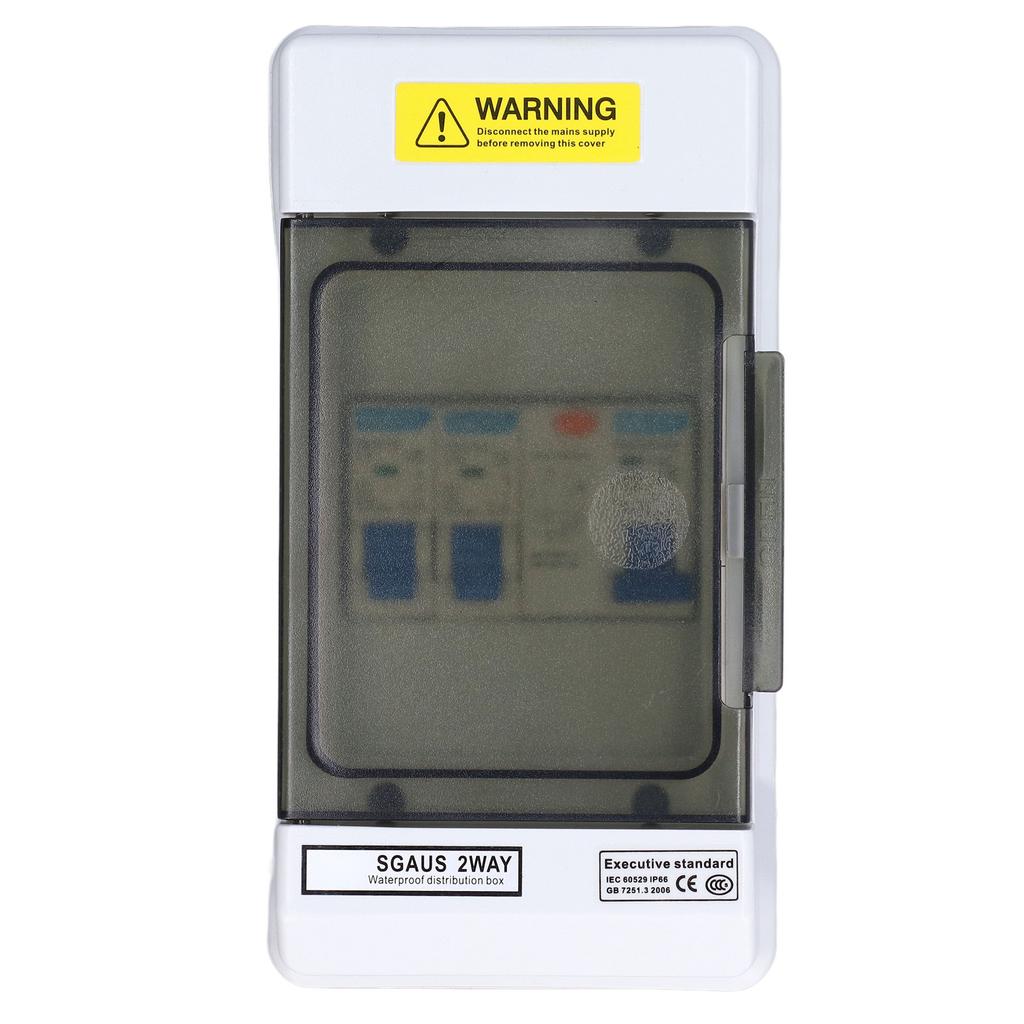 2 Way Circuit Breaker IP66 Mini Leakage Circuits Breakers 40A 30mA RCD+2MCB(6A+16A) 230V AU