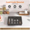 6 Grids Kitchen Cutlery Storage Box With Lid Tableware Cutlery Tray  Living Room Decor