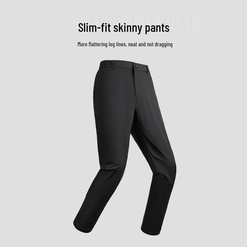 HLA Men's Lightweight Business Casual Cropped Pants