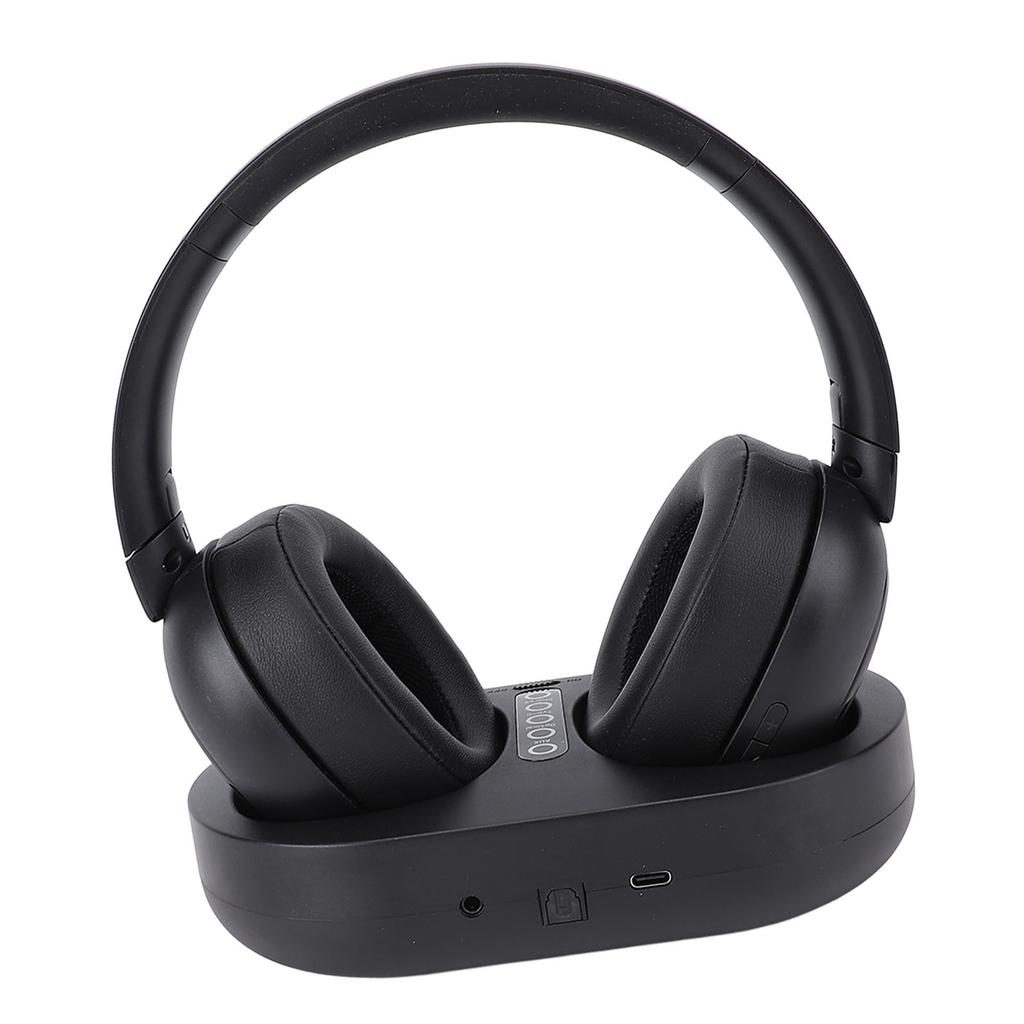 Wireless Headphone for TV Watching 2.4G Bluetooth 5.3 Wireless TV Headset with Charging Base for Seniors Elderly