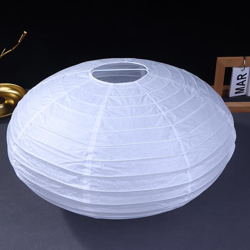 Flying Saucer Shape Paper Lamp Wedding Wall Sconces Chinese Wedding Party Balls Hanging Decoration Paper Ball Lampshade