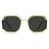 Prada Large Frame Womens Sunglasses Color Block Frame Fashionable Personality Sunglasses Black Lenses Women sunglasses SPR20XS-01F-5G1
