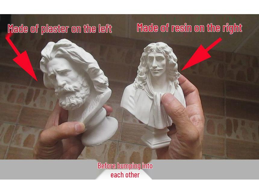 15cm European-Style David Resin Bust Statue - Nordic Decorative Figurine