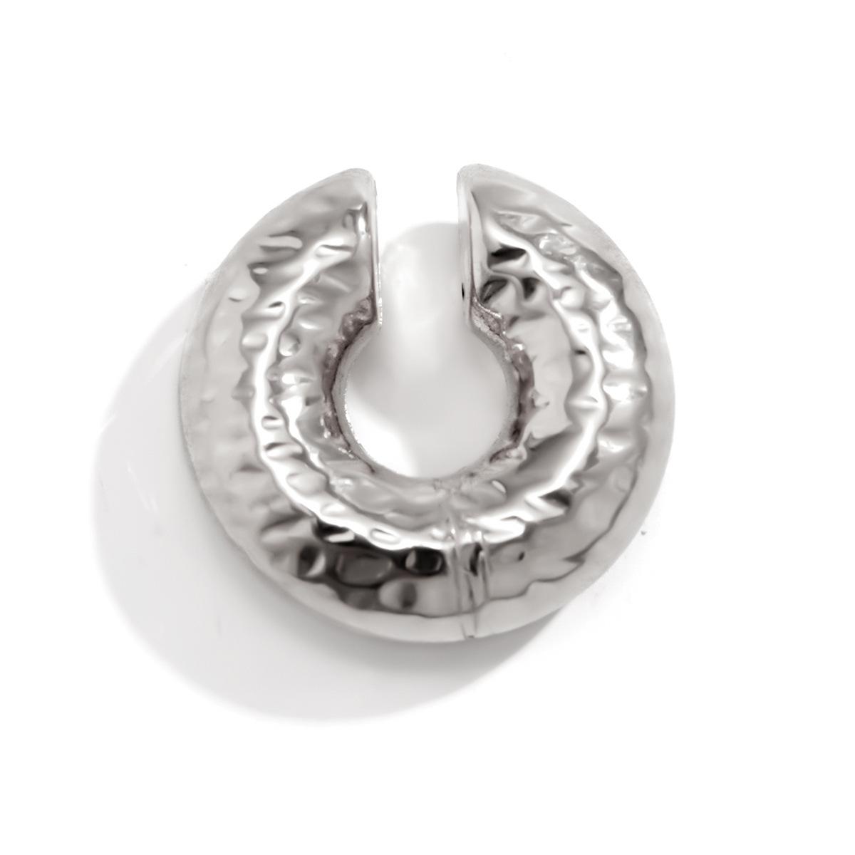 

Холодный ветер, нишевая текстура, персонализированные серьги, ретро и простота, без отверстий для ушей, сверхлегкие и невыпадающие клипсы-косточки для ушей серебряный