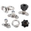 L Track Double Lug Threaded Stud Nut Kit Stainless Steel L Track Threaded Stud Fitting for Truck Bed Pickup RV ATV