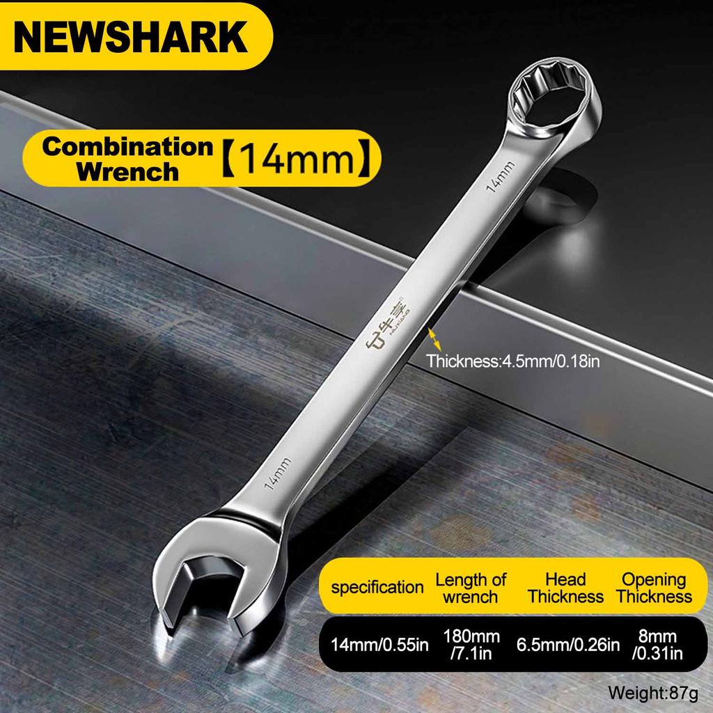 6-14mm Wrench Ratchet Wrench Torque Universal Wrench Automotive Maintenance Tools Fixed Spanners Ratchet Wrench Hand Tool