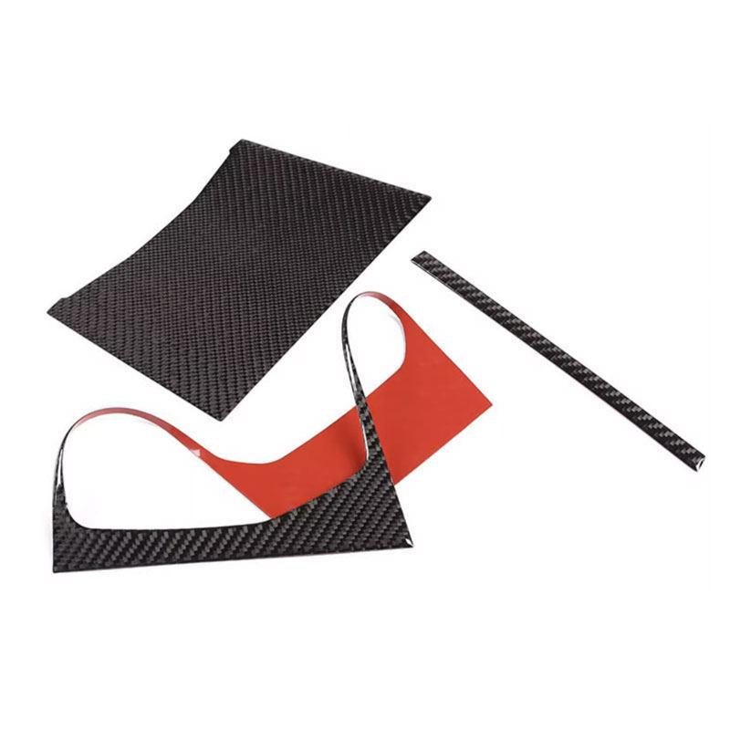 For BMW 3 Series G20 G28    LHD Car Styling Soft Carbon Fiber Center Console Gear Shift Panel Cover Frame Trim