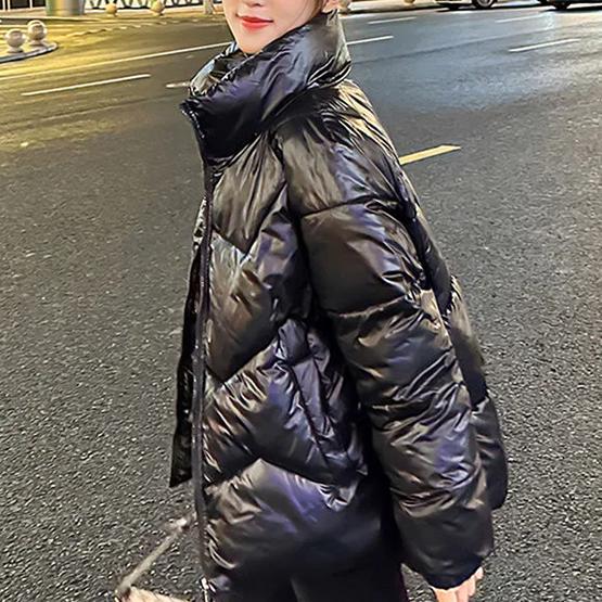 WTEMPO Stand Collar Outdoor Warm Coats Solid Color Thick Down Coats Autumn Winter Windproof Cold-proof Large Size Cotton-padded Jackets