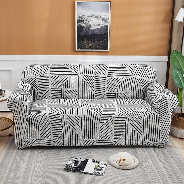 Modern Sofa Slipcovers Elastic Sofa Covers For Living Room Sectional Corner Chair Furniture Protector Couch Cover 1 /2 /3 /4 Seater