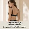 Französisches Sexy Spitzen-Dessous-Set, Atmungsaktives Minimizer-BH-Set mit Hasenohren-Cups für Übergroße Frauen mit großem Busen