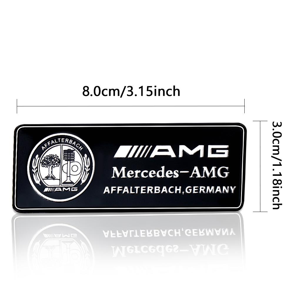 3D Aluminum Car Side Body Trunk Emblem Decoration Sticker For Mercedes Benz AMG Class GLK GLA CLA GLB W108 W447 W204 W205 Fortwo
