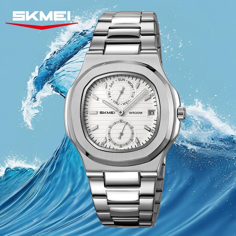 Men's Watch Fashion Sports Watch Waterproof Multifunctional Steel Belt Business Men's Quartz Watch