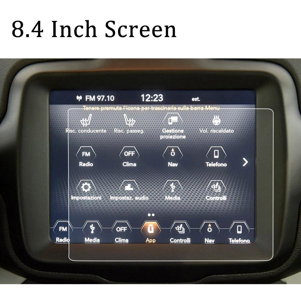 For Jeep Renegade 2018 Accessories Navigation Screen Protector Tempered Film 7 Inch 8.4 Inch Car Media Touch Display Protector