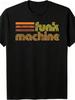 1pc Men'S Graphic T-Shirt Retro Funk Machine Print Short Sleeve Crew Neck