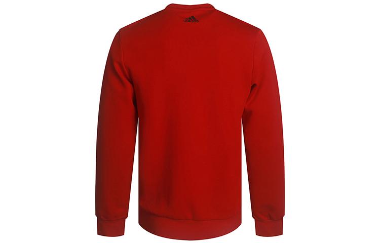 adidas Sweatshirts Men's Red Crew Neck Moderate Regular GH4415