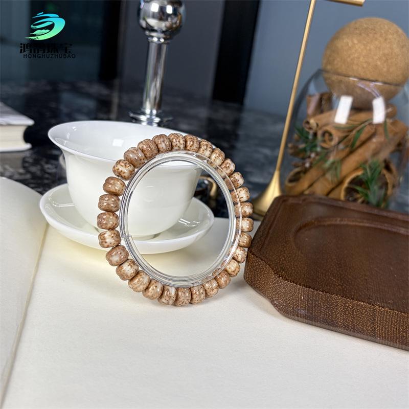 Hainan Star Moon Bodhi Beads: Pink Skin Sticky Ice Seed Bracelet DIY Accessories.