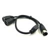 Audio Splitter Cable 5 Pin DIN Male to Dual Female High Transmission Audio Splitter Cable for Synthesizer Organ Electric Piano Midi Guitar