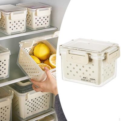 Recipient de depozitare la frigider pentru fructe și legume, recipient etanș pentru produse