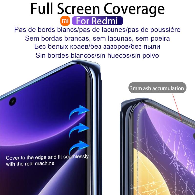 5Pcs HD Hydrogel Film For Xiaomi POCO X7 F6 F5 X5 X6 X3 Pro NFC Screen Protector Poco X4 M5S M4 M6 F4 F3 GT X7 Pro 5G Not Glass