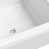 Wall Mounted Sink White 40 X 40 X 24 Cm Resin