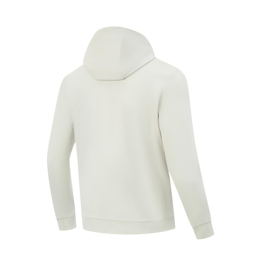 Li-Ning Giacca Sportiva Casual con Cappuccio Calda Foderata in Pile con Lettere Uomo Giacca AWDV975-1