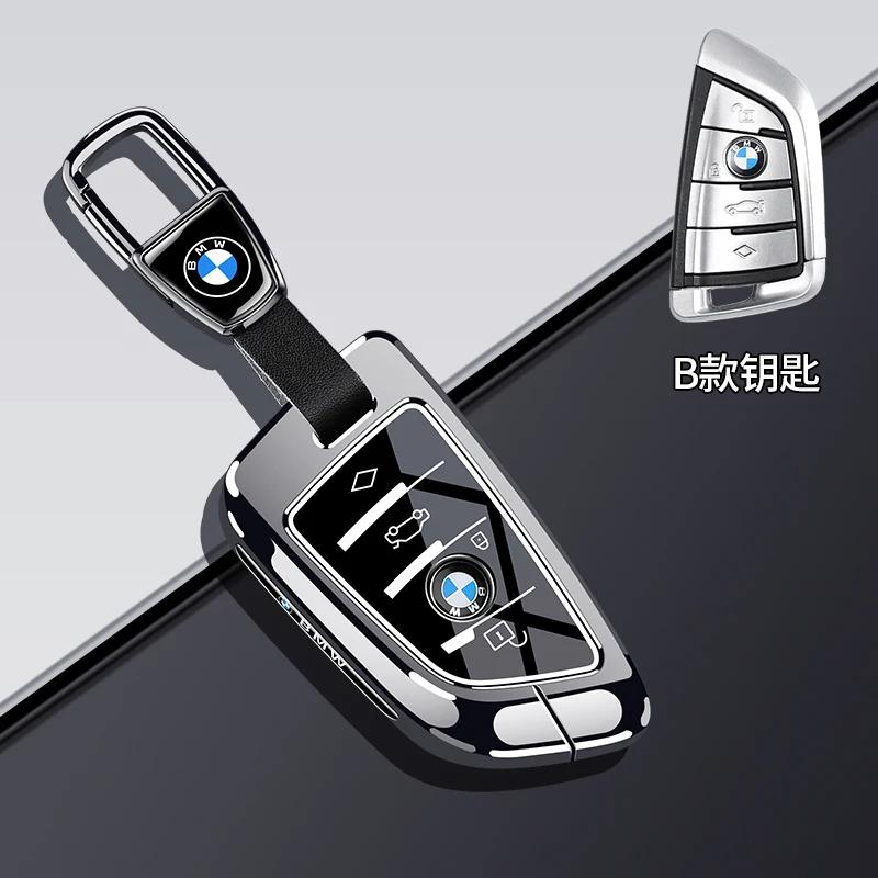 Car Remote Key Case Cover For BMW X1 U11 X7 G07 XM G09 I7 G70 X5 G05 LCI IX IX40 I20 U06 G81 M3 Series 5 7 G60 2023 2024 Z111