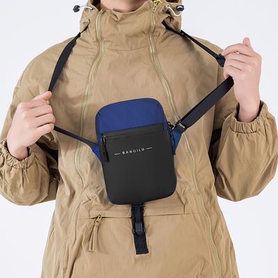 Borsa a tracolla da uomo, borsa a tracolla multifunzionale, borsa in nylon, borsa per cellulare