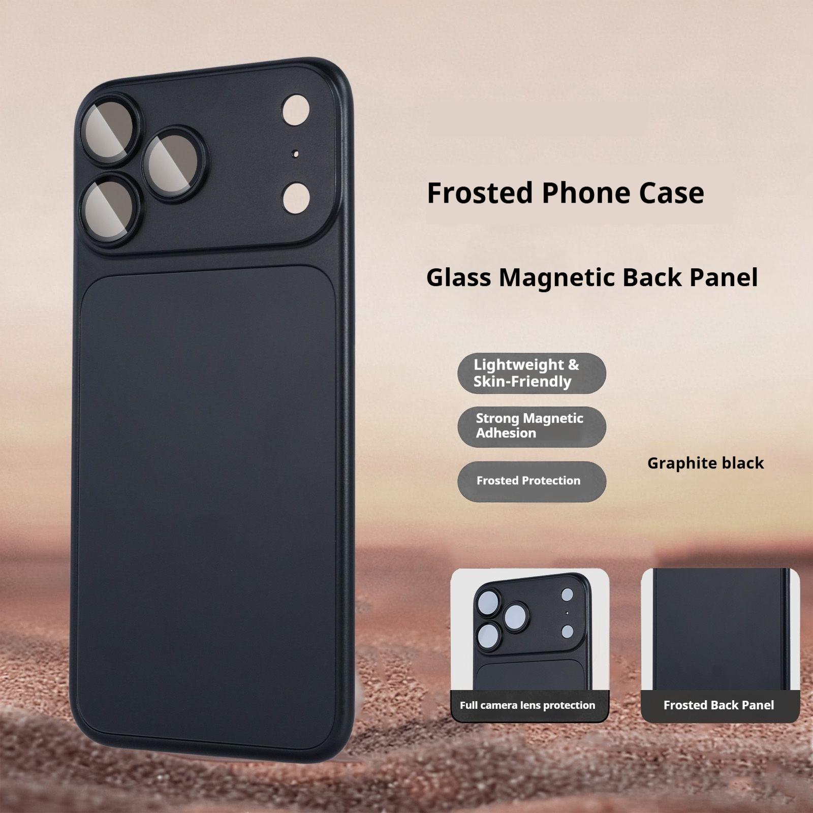 

Мгновенно измените на 17 Pro Max для IPhone 16 15 14 13 12 Pro Max для Magsafe для IPhone 17 Pro Max Тонкая матовая задняя наклейка-чехол iPhone 16 Pro Max чёрный