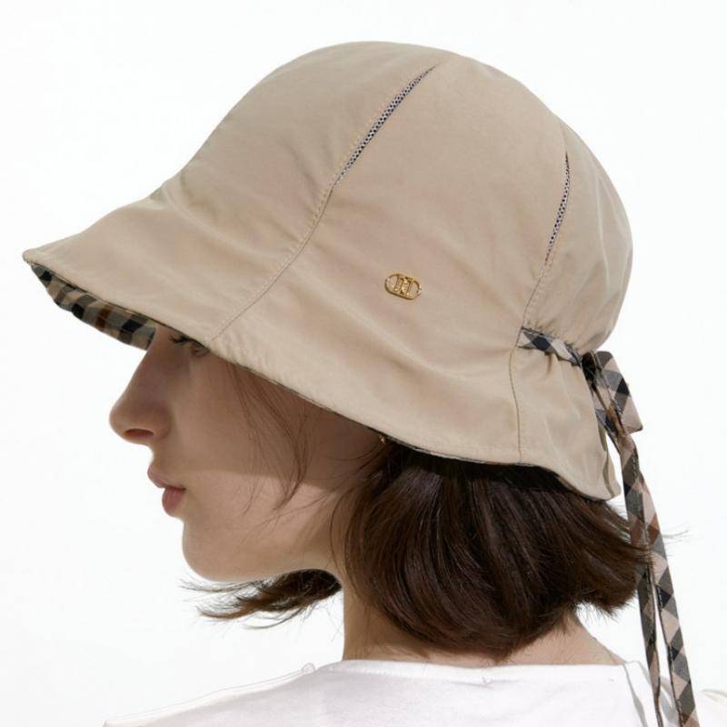 Daks Ivory Cotton Blend Bucket Hat Dbhe4e227iv