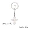 Dawapara Eastern Orthodox Cross Keychain Russian Orthodox Cross Keyring Crucifix Religious Christian Stainless Steel Jewelry