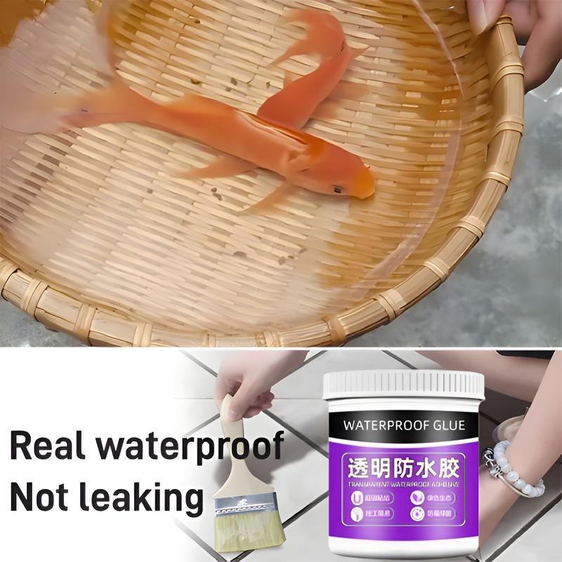 Transparent Waterproof Sealant For Bathroom Kitchen Roof Leak Repair No Demolition Required Crystal Clear Leak Repair Bathroom
