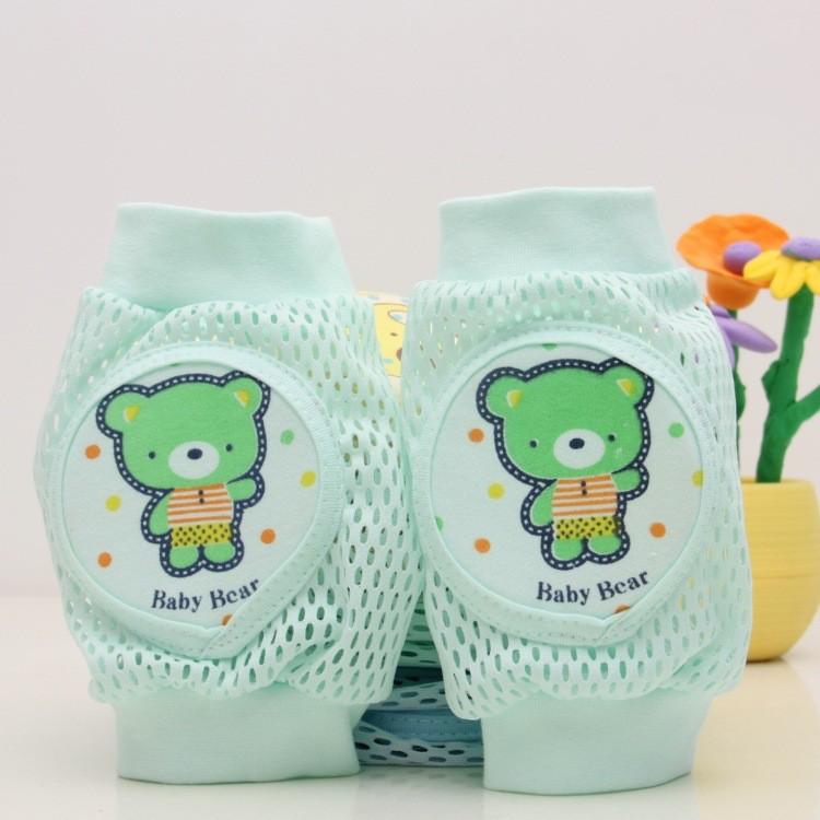 0-3 Children's Summer Mesh Sponge Knee Pads for Babies Crawling, Learning To Walk, Breathable Cartoon Knee Pads for Infants and