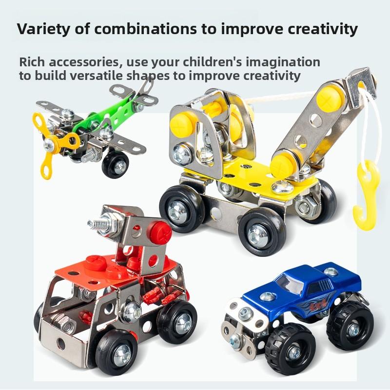 Alloy Construction Toy Kit For Kid With Diy Engineering Model Building Playset For Children