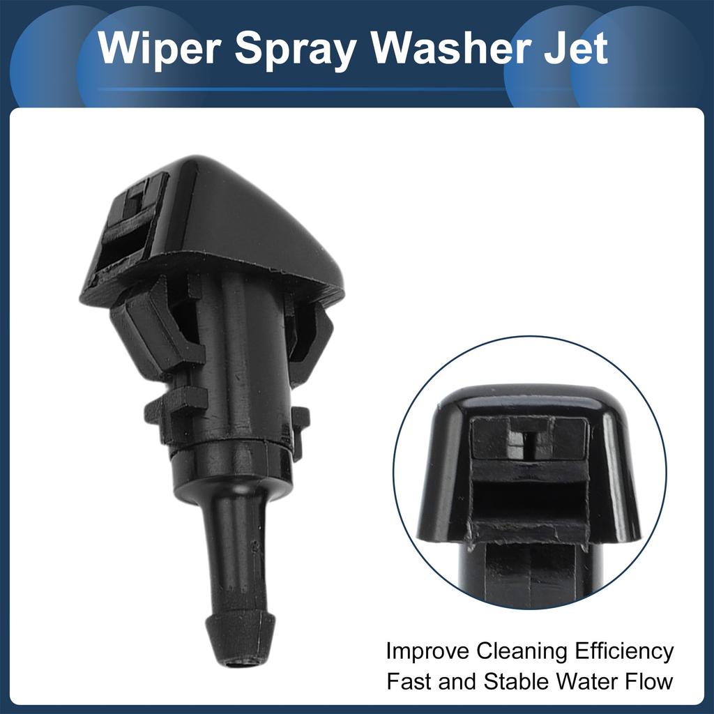 INFINAUTO Jeep Patriot 2008-2016 Främre Vindrutespolarmunstycke Slanganslutning Packning Nr.05303834AB Plast Svart