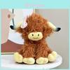 Highland Cow Plush Toy With Butterfly Bow For Kids And Collectors