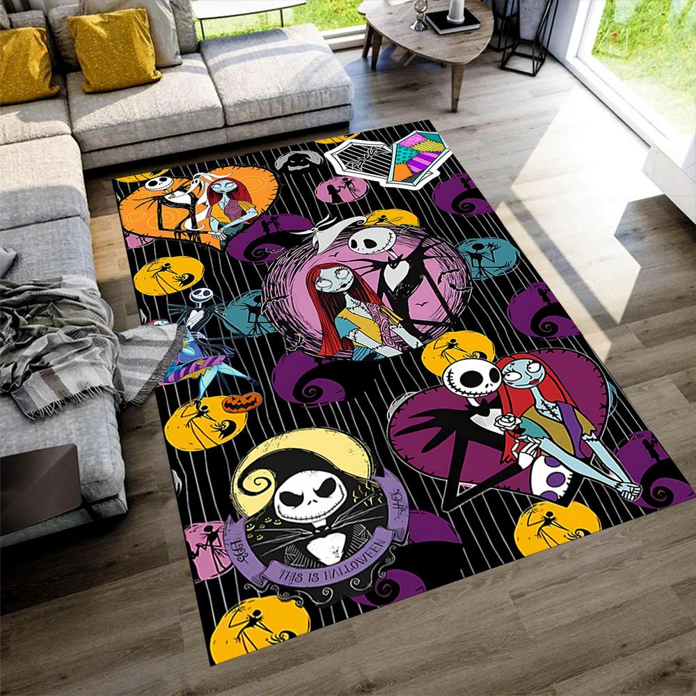 Jack Skellington Floor Rug Office Rug Suitable for Game Room Entryway Balcony Decorate room Antislip Carpet Decorate Offices Perfect Gift for Women/Me