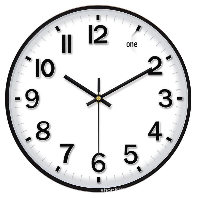 14-Inch Quartz Wall Clock for Classroom & Living Room – Easy Mount, No-Drill Design