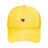Heartbeat Design Colombian Flag Colombia Casquette  Women Unisex Outdoor Hats  Adjustable Snapback Hat New Baseball Caps