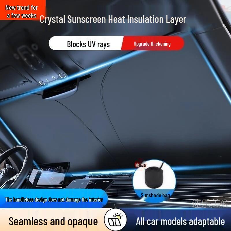 Car Sunshade: Windshield & Window Heat Insulation Laser Cover for Sun Protection