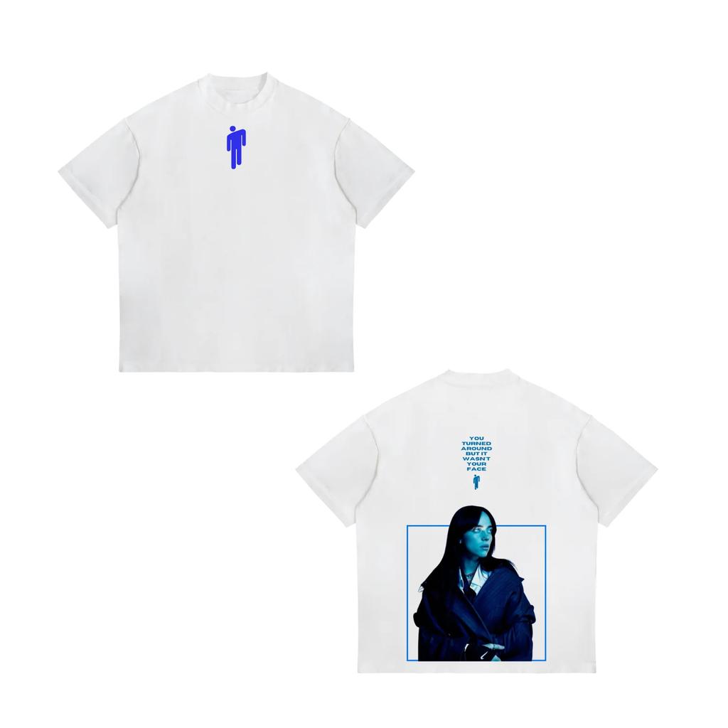 T-shirt con Stampa Billie Eilish 2026 Nuova Calda Vendita Unisex Moda Donna Retro Maglietta per Fan di Musica Y2k Street Wear T-shirt in Cotone