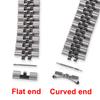 18/19/20/21/22mm Stainless Steel Strap Connectors for Oyster Jubilee Curved Flat End Link for Seiko SKX007 SKX009 Band Adapter