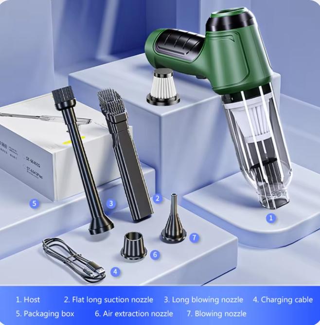 

12000PA Беспроводной автомобильный пылесос с зарядкой через USB 3600 мАч Портативный прибор для уборки Мини-пылесос Бытовая чистка автомобиля