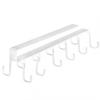 Multifunction Double-row Storage Hook Punch-free Cabinet Metal Shelves Hanging Cup Holder Hooks