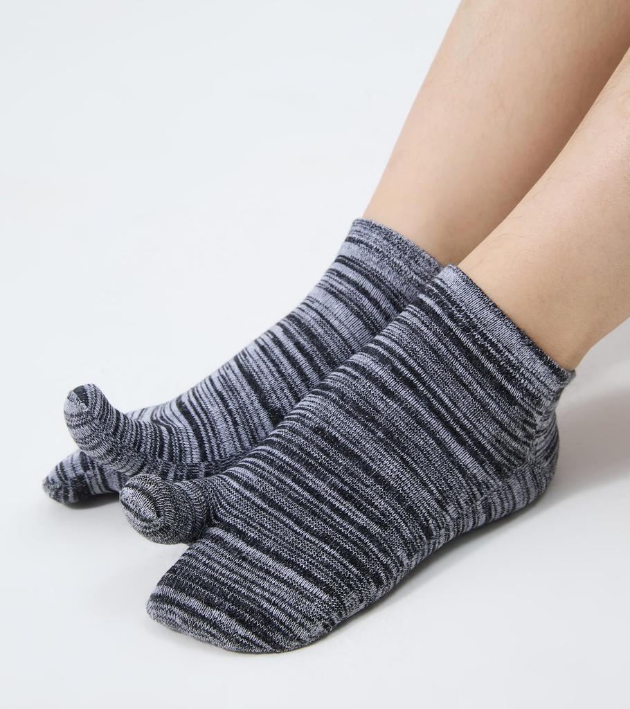 WIOIW Women's Two-Toe Tabi Socks, Ankle Socks for Running, Cotton, Sports, Casual, Commuting, School, Cute, Set of 6