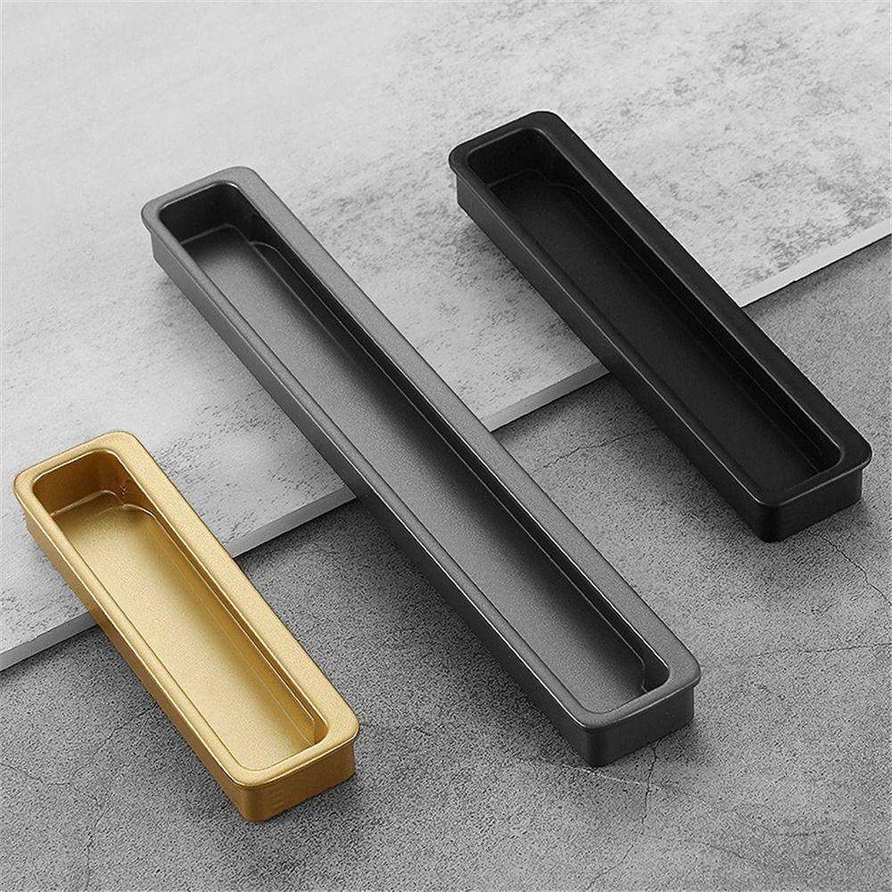 Modern Style Recessed Cabinet Door Handle Slotting Slotting Sliding Door Handle  Closet