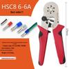 Hexagonal Mini Ratchet Crimping Pliers Set HSC8 6-6 for European Terminals