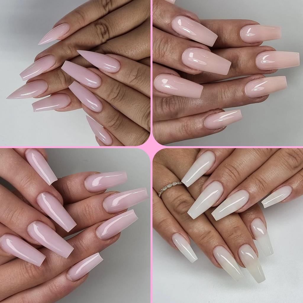 Colla per Estensione Nail Art UV Solida Senza Vassoio di Carta Estensione Rapida Modello di Cristallo Colla per Fototerapia Unghie Colla di Cristallo 15ml