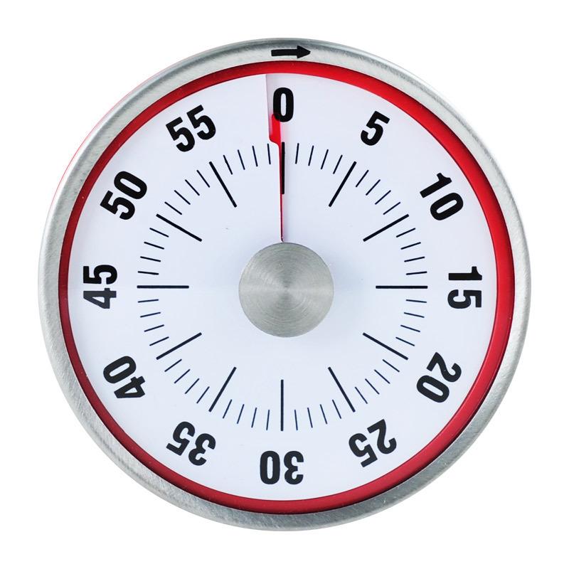 Magnetic Round Mechanical Kitchen Timer for Baking & Cooking