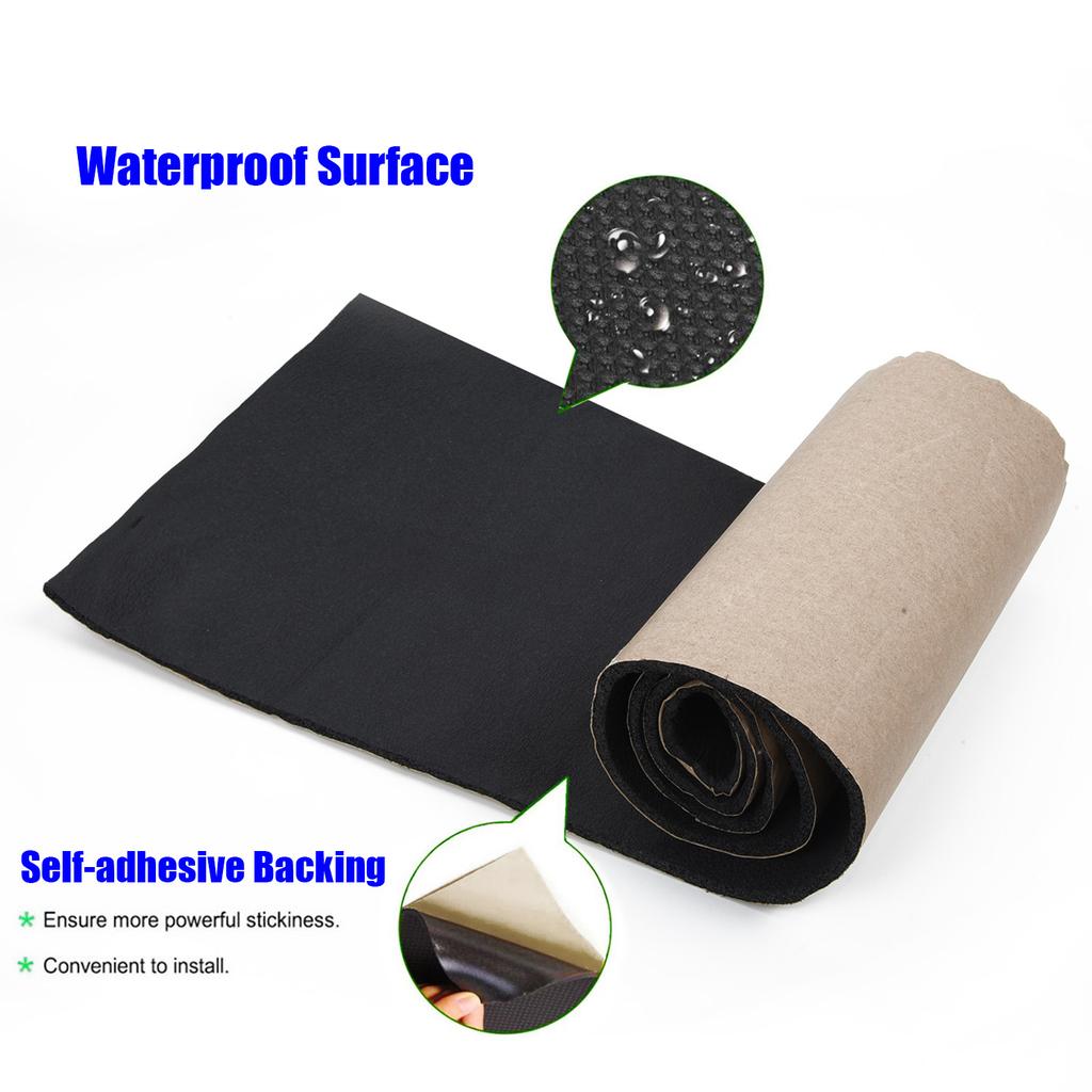 1Pc 100x20cm Soundproof Cotton Replacement Car Wall Door Guard Bumper EVA Flexible Strips Garage Rubber